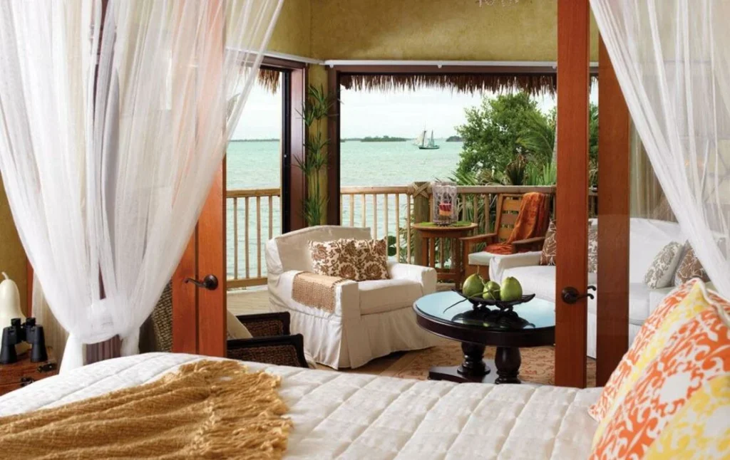 A bedroom at Little Palm Island