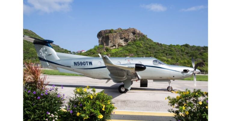 Tradewind Aviation Semi-Private Airline in tropical background