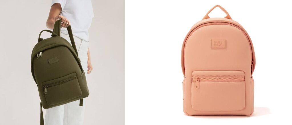 Dagne Dover Dakota Neoprene Backpack Pink and Green