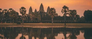 Cambodia at sunset