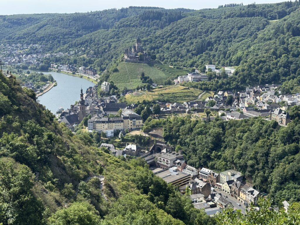Moselle River view from Cochemer Sesselbahn