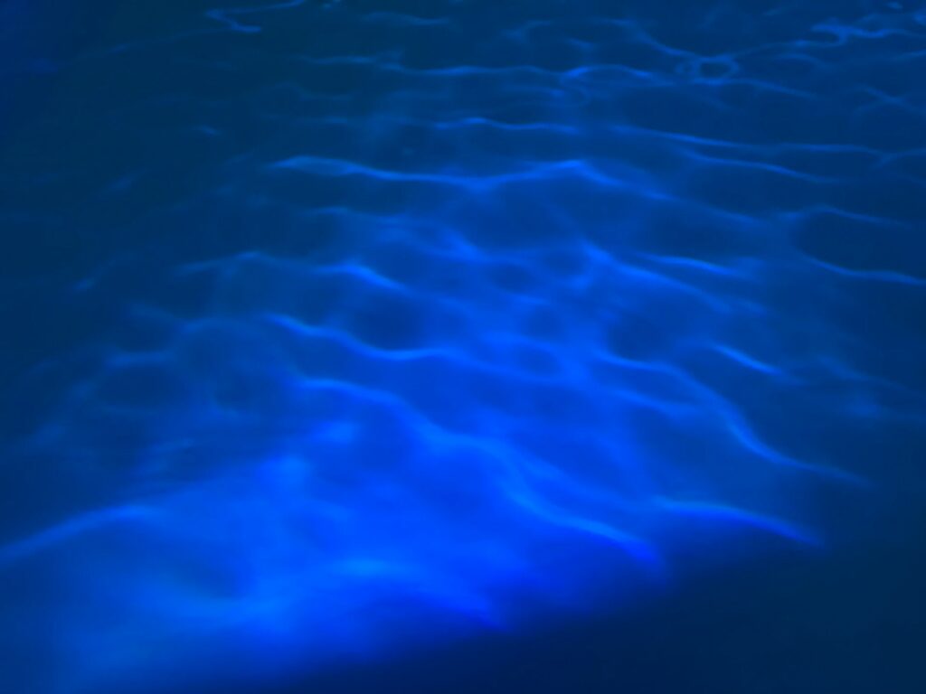 glowing water