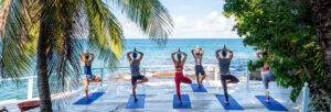 Yoga on the beach