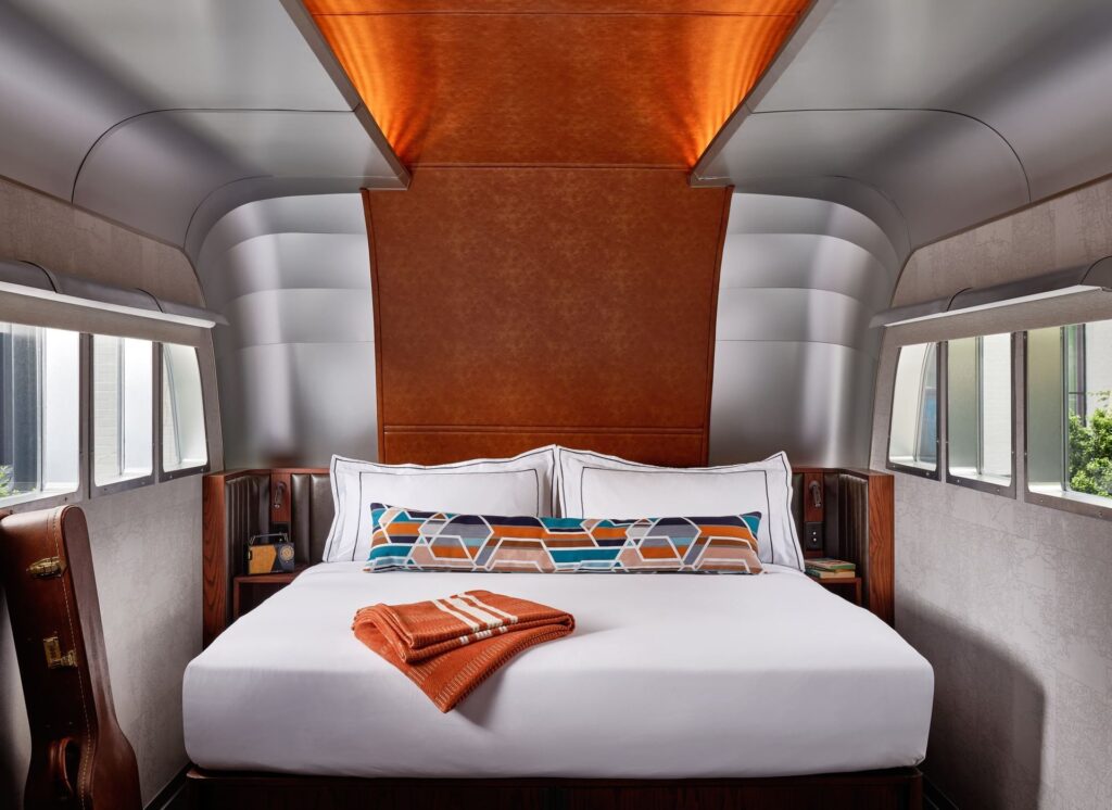 Inside a luxury Airstream at the Verb in Boston