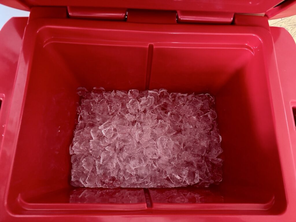 Yeti Tundra Ice after 24 hours