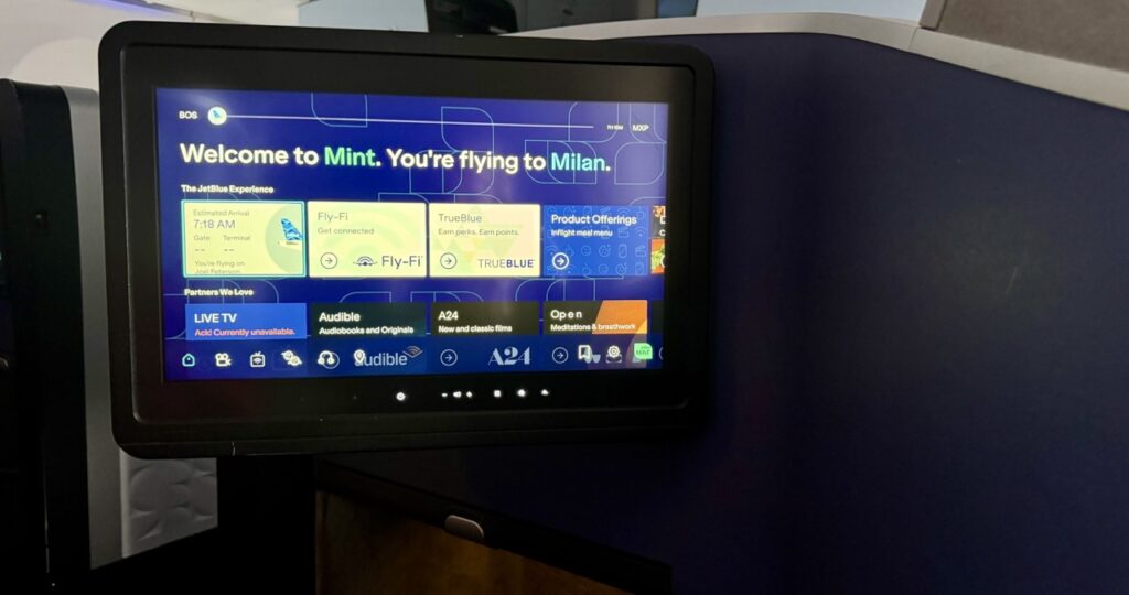 JetBlue Mint Tv