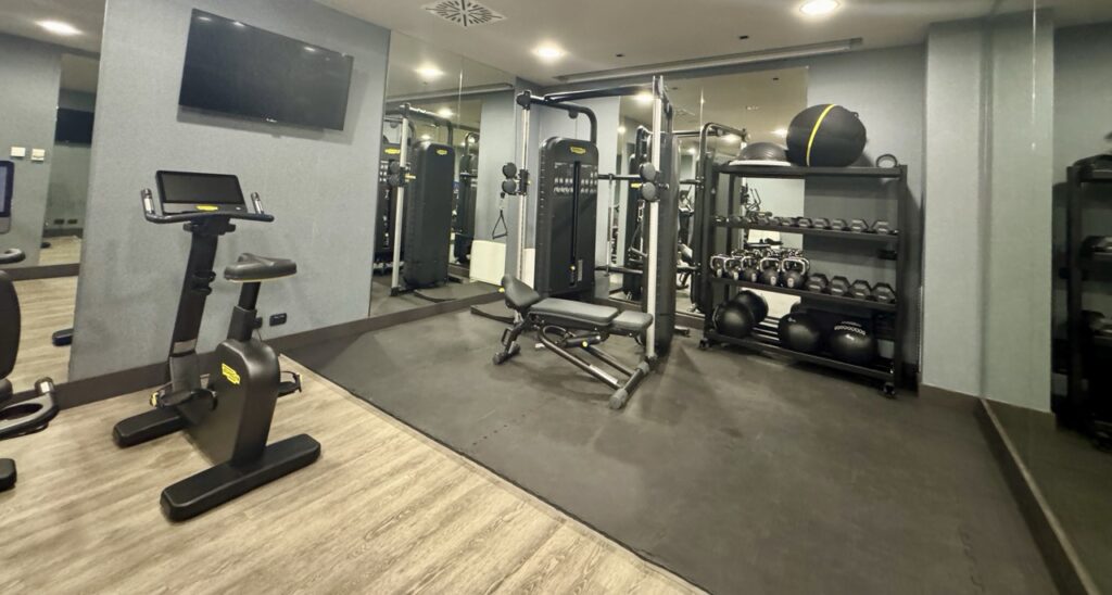 Fitness center at Tivoli President Milano Hotel 