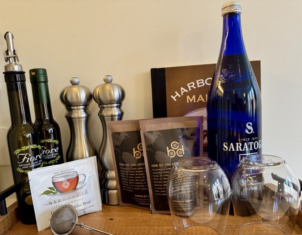 Local amenities stocked in The Docent's Collection Rooms
