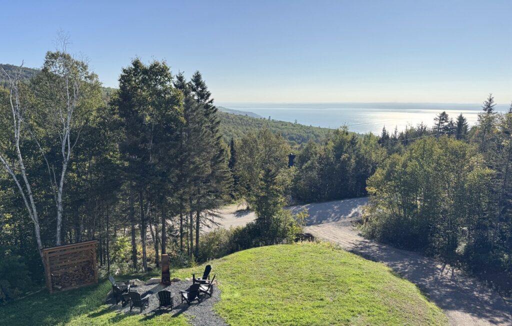 View from our vacation rental in Baie Saint Paul